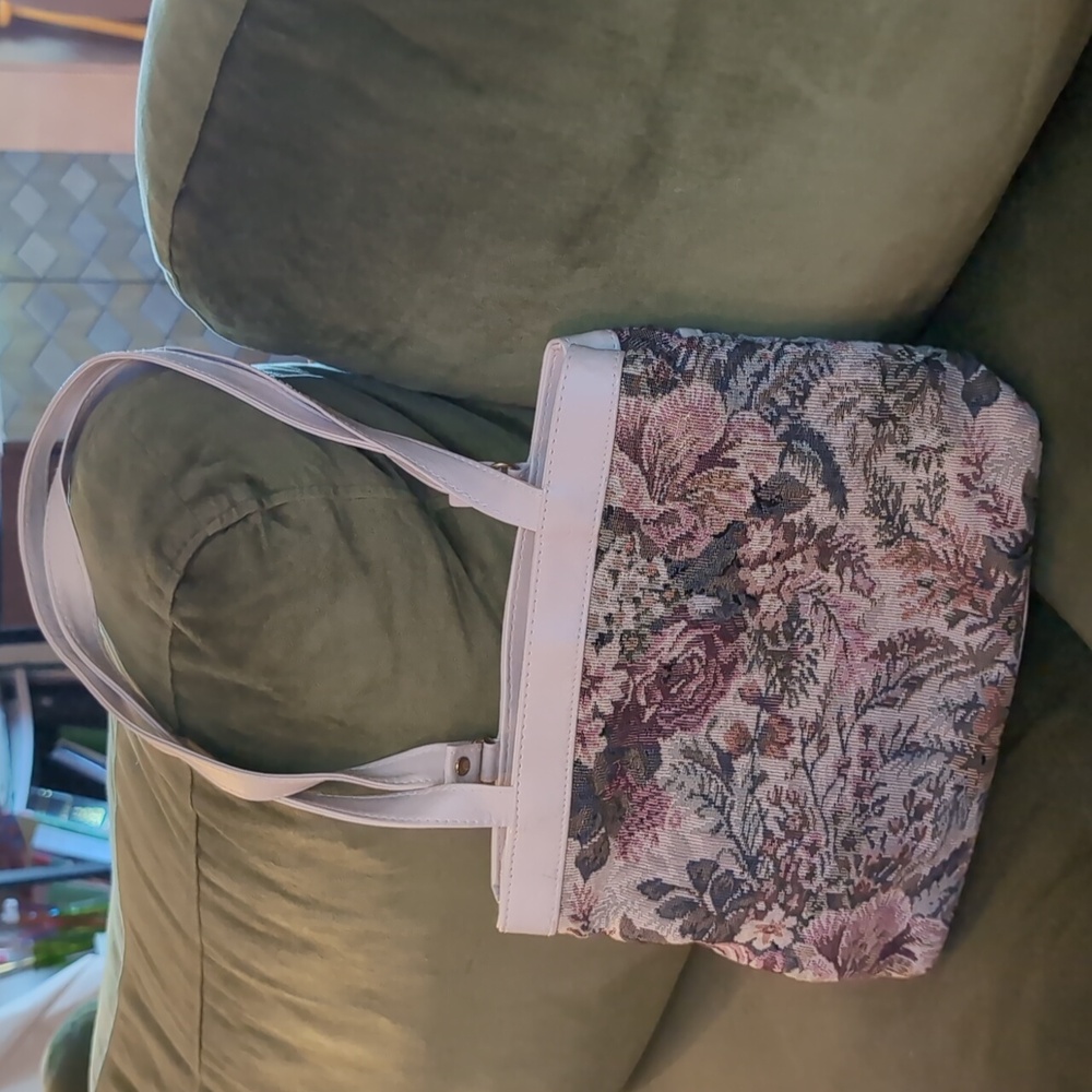 Vintage |  Floral Tapestry Handbag grannycore - Picture 3 of 4